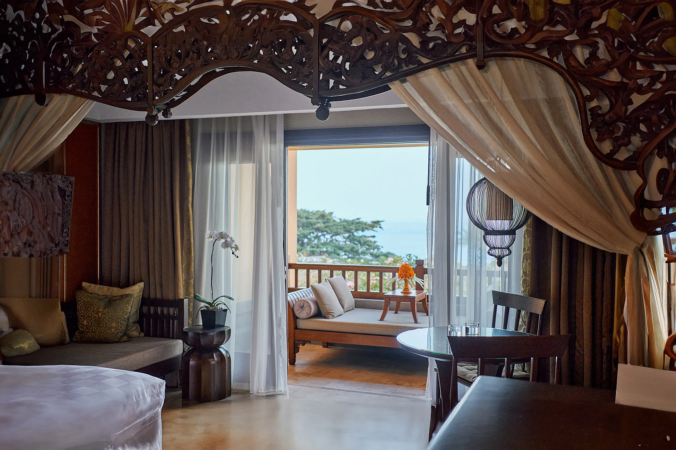 AYANA Resort Bali — the iconic Rock Bar at dusk
