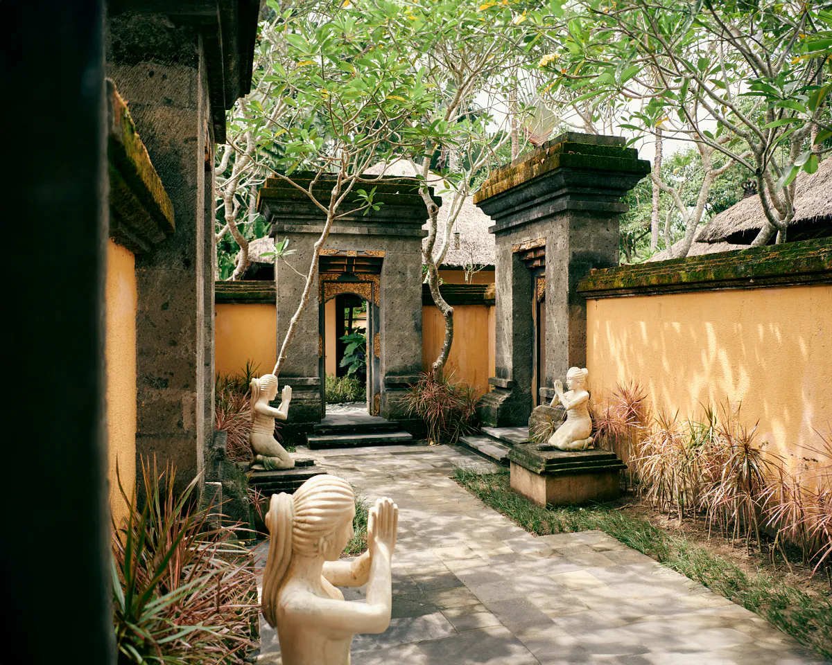 Entrance of the spa village