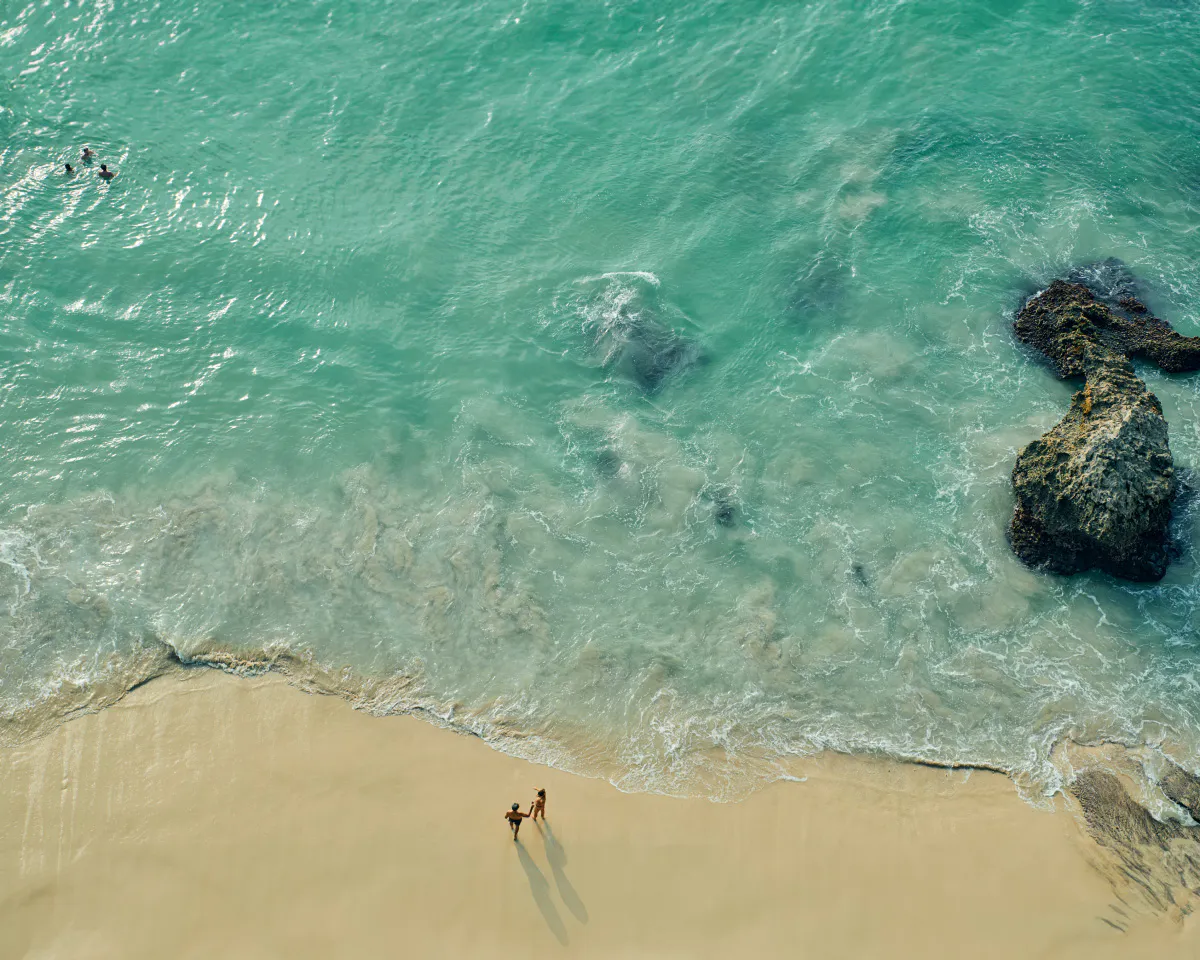 Kubu Beach and the blue Indian Ocean