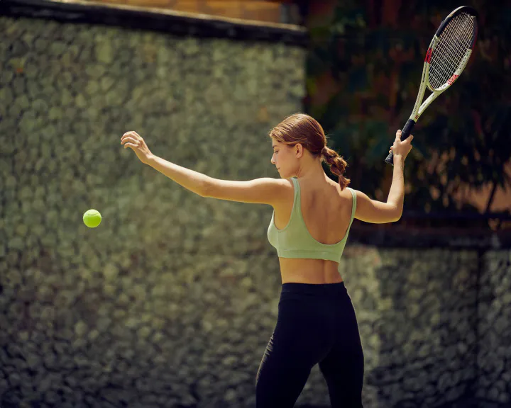 Tennis under the Bali sun