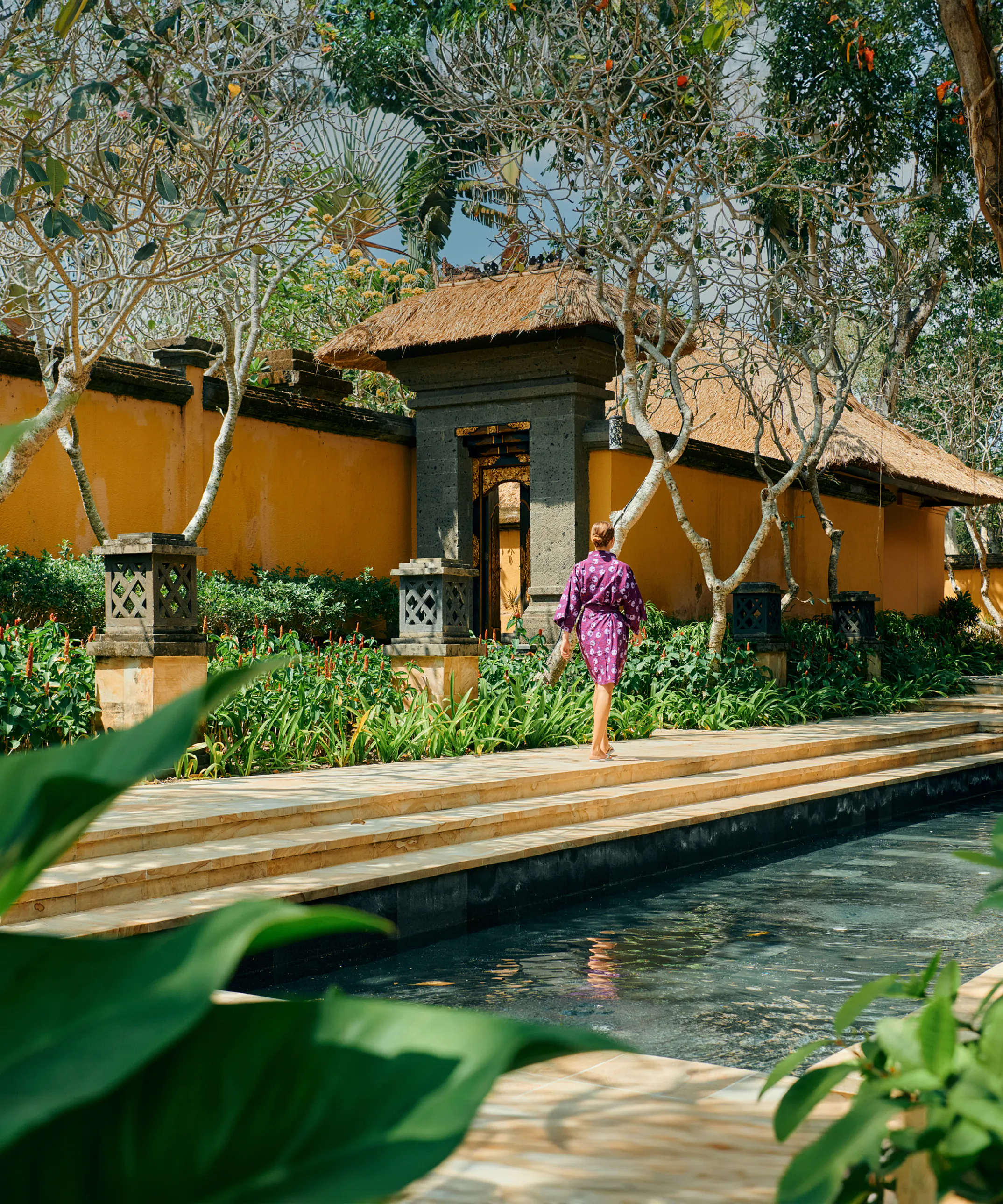 Spa village garden path at AYANA Bali